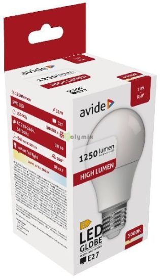 Avide LED Globe A60 11W E27 WW 3000K