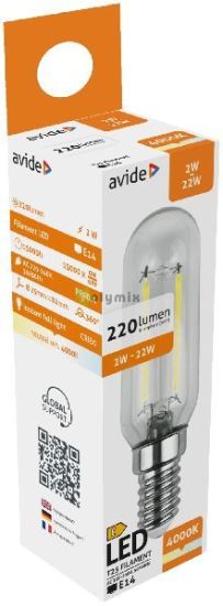 Avide LED Filament T25 2W E14 NW 4000K