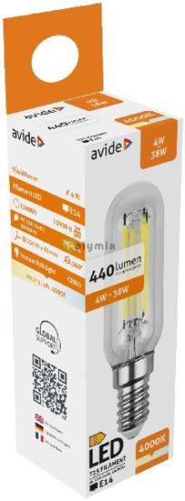 Avide LED Filament T25 4W E14 NW 4000K