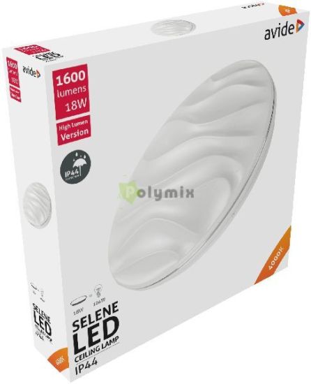 Avide LED Mennyezeti Lmpa IP44 Selene 18W 330*68mm NW 4000K