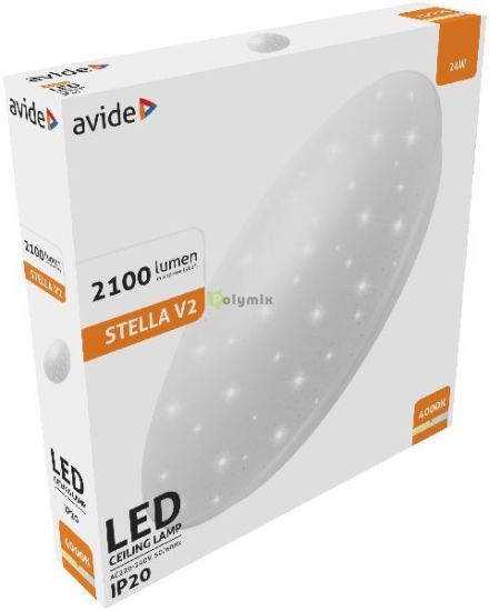 Avide LED Mennyezeti Lmpa Stella V2 24W 380*65mm NW 4000K