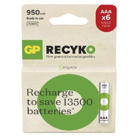 GP ReCyko 950mAh mikroceruza akkumultor C/6 j!