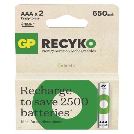 GP ReCyko 650mAh mikroceruza akkumultor C/2 J!