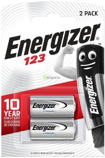 Energizer Fotelem Ltium CR123A B2