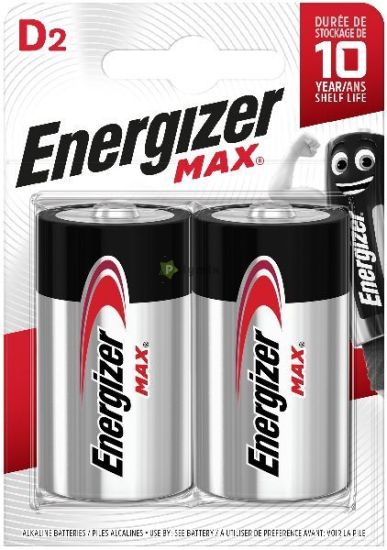 Energizer Max Alkli Glit Elem D B2