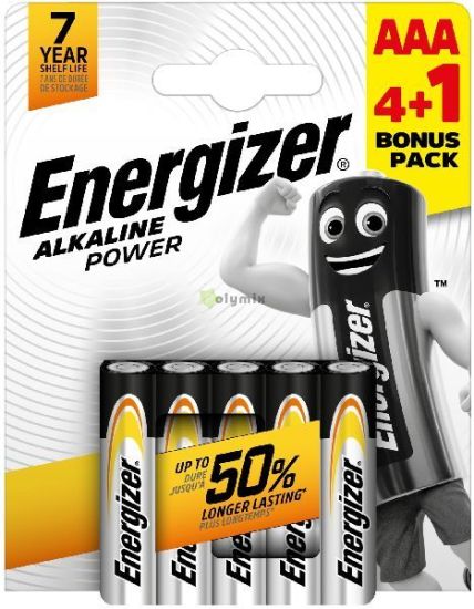 Energizer Power Alkli Mikro Elem AAA B4+1