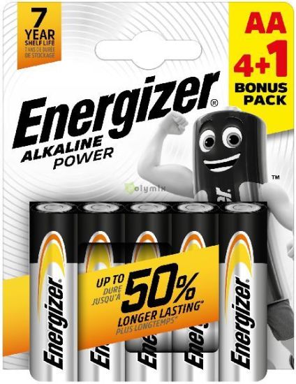 Energizer Power Alkli Ceruza Elem AA B4+1