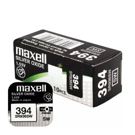 Maxell 394/380 SR45,SR936 ezst-oxid gombelem S/1