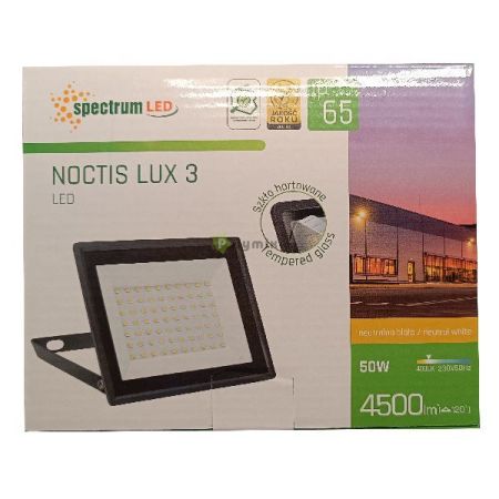 SPECTRUM LED fnyvet "NOCTIS LUX 3" 50W 4500lm 4000K  IP65