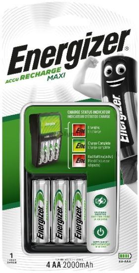 Energizer Akkutlt Quattro Maxi + 4db 2000mAh AA