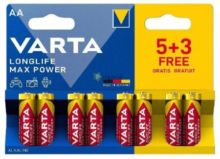 Varta LR6 Longlife Max Power ceruza 5+3 tarts elem