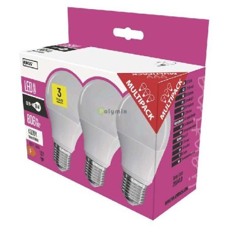 EMOS LED CLS A60 8,5W(60W) 806lm E27 NW 3DB