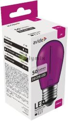  Avide Dekor LED Filament fnyforrs 1W E27 Lila