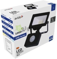  Avide LED Reflektor Slim SMD 10W CW 6400K Mozgsrzkels PIR