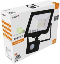  Avide LED Reflektor Slim SMD 30W NW 4000K Mozgsrzkels PIR