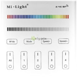  Avide LED Szalag 12V RGB+W 4 Zns RF Bepthet /AC180-240V/ rintpaneles Tvirnyt