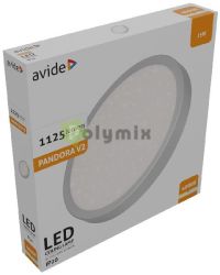  Avide LED Mennyezeti Lmpa Pandora V2 Csillagos Ezst 15W 280*40mm NW 4000K