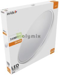  Avide LED Mennyezeti Lmpa Olivia Ezst 24W 380*50mm NW 4000K