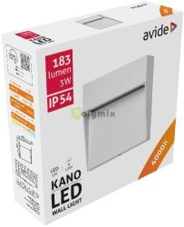  Avide kltri lpcs lmpa Kano LED 3W NW IP54 10.5cm