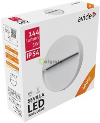  Avide kltri lpcs lmpa Sevilla LED 3W NW IP54 11cm