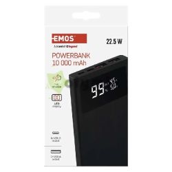  EMOS Powerbank BETAQ 10, 10 000 mAh, 22,5 W, fekete