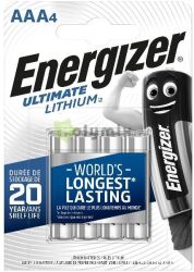  Energizer Ultimate Ltium Mikro Elem AAA B4