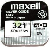  Maxell 321 SR616 ezst-oxid gombelem