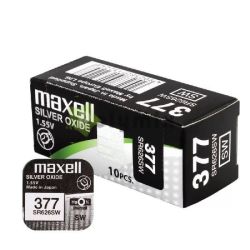  Maxell 377 SR626SW ezst-oxid gombelem