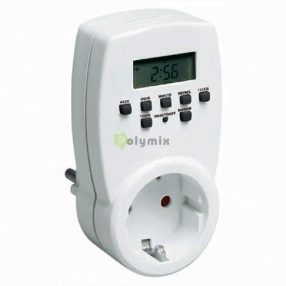   Időkapcsoló, digitális, heti, max. 140 program/hét, IP20, max. 1800W, fehér