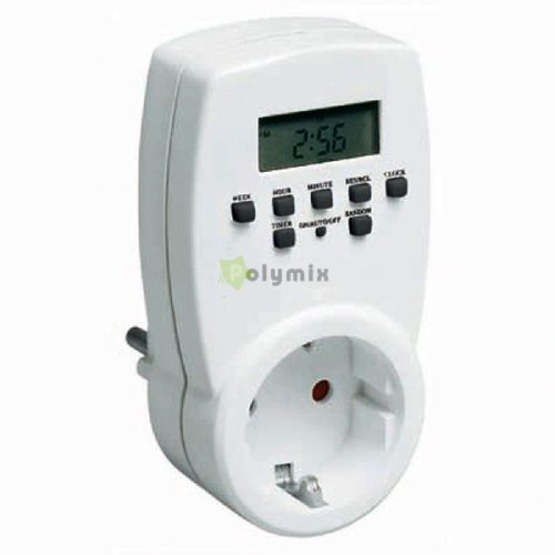 Időkapcsoló, digitális, heti, max. 140 program/hét, IP20, max. 1800W, fehér