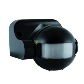 Mozgásérzékelő 180° fekete IP44