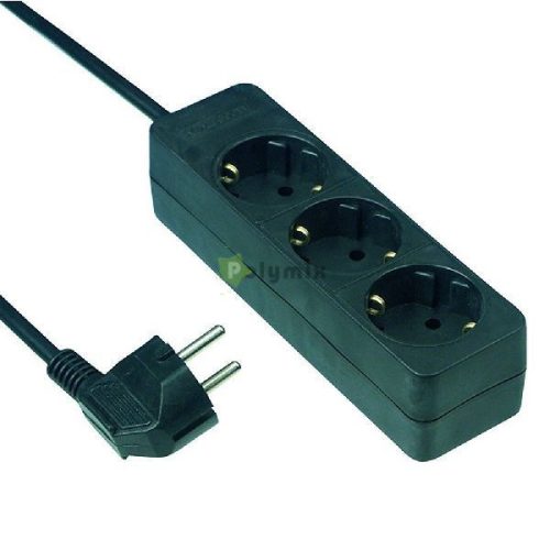 elosztó 03-3m 3x1,5mm fekete