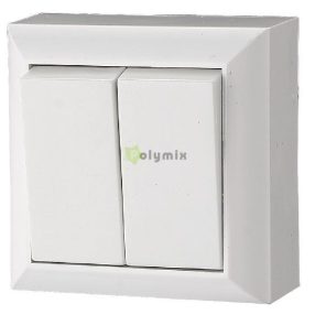 BUSINESS LINE 2-es csillárkapcsoló fehér IP20