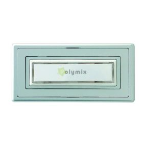   Gao-Düwi Csengő nyomógomb, feliratozható, 12V, 1.5A, ezüst