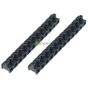 Sorkapocs 1 csavaros 2.5mm 12p 2db fekete bliszter