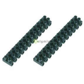 Sorkapocs 2 csavaros 0.5-4.0 mm 12p 2db fekete bliszter