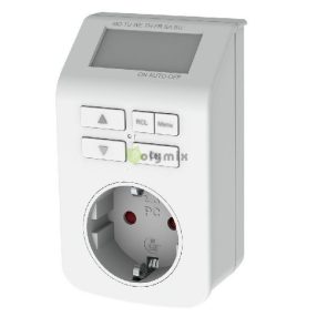 Digitális heti időkapcsoló, 3680W, fehér