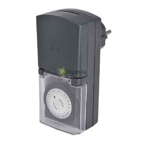 Időkapcsoló, mechanikus, napi, IP44 30 perc