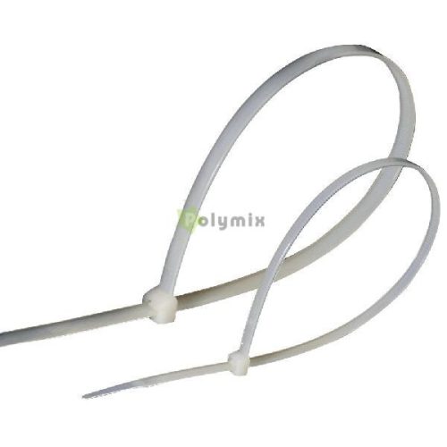 Kábelkötegelő, 200x4.6mm, fehér, 25db/cs.