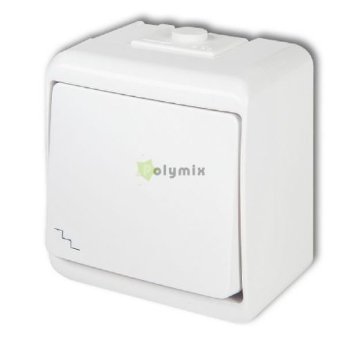 Aquastar ki-/ váltókapcsoló, IP54, fehér