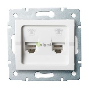 LOGI dupla telefon csatl.aljzat fehér