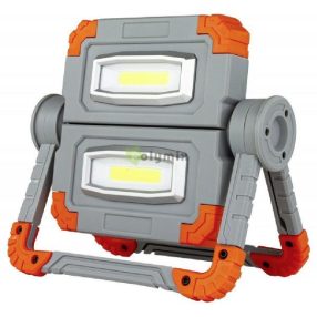   2X5W hordozható akkumlátoros LED fényvető munkalámpa 2X500lm 6500K