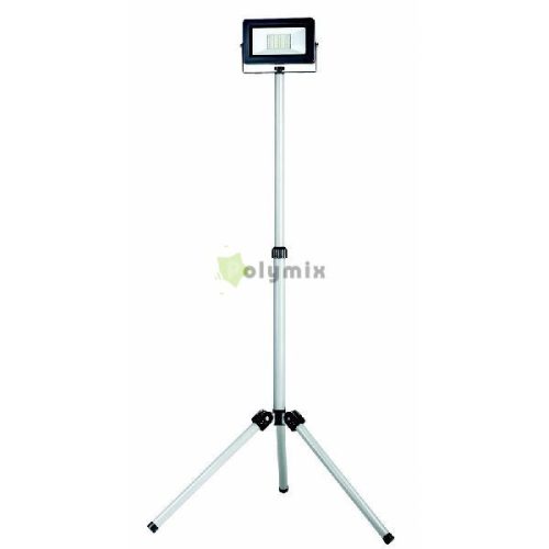 LED FLARE állványos fényvető, 30W, 2550lm, 2,5m ezüst IP65 6500K