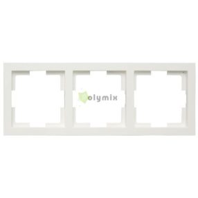   SLIM LINE (MODUL szerelvényekhez) 3-as keret függőleges és vízszintes szereléshez, fehér