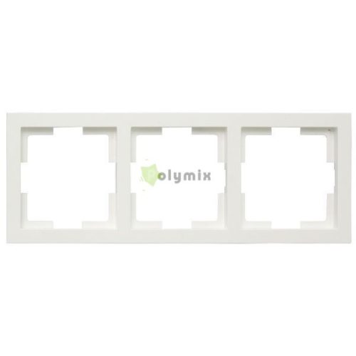 SLIM LINE (MODUL szerelvényekhez) 3-as keret függőleges és vízszintes szereléshez, fehér