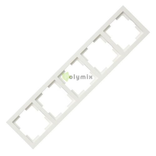 SLIM LINE (MODUL szerelvényekhez) 5-ös keret függőleges és vízszintes szereléshez, fehér