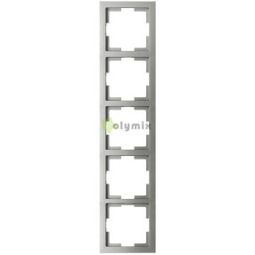   SLIM LINE (MODUL szerelvényekhez) 5-ös keret függőleges és vízszintes szereléshez, ezüst