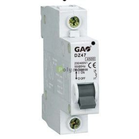 Kismegszakító 1P 40A B, 4500kA, DZ47, fehér