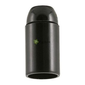   Lámpafoglalat E14, 26/57mm, M10x1, 2A/250V, fekete, profi pack