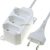Asztali elosztó 3 x EURO, 1.5m, 2x0.75, rögzíthető, fehér, 230V~/2,5A/625W